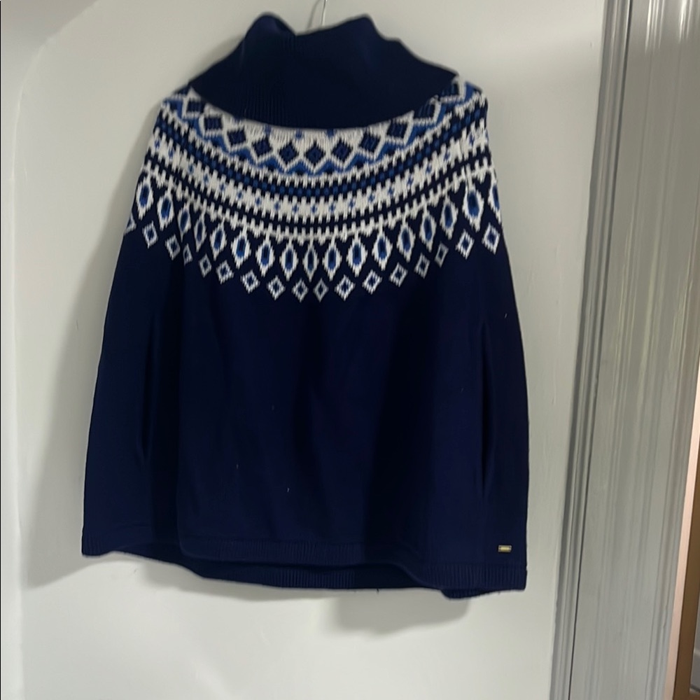 Tommy Hilfiger Navy Blue Patterned Women's Sweater